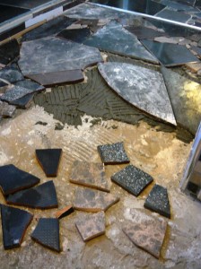 bathroom floor pieces