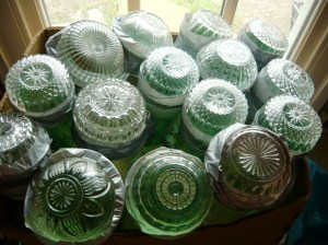 bottle-wall decorative bowls
