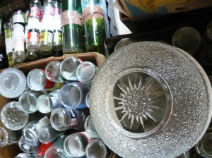 bottle-wall sunburst